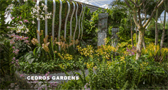 Desktop Screenshot of cedrosgardens.com