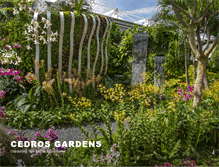 Tablet Screenshot of cedrosgardens.com